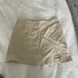 Princess Polly lioness mini skirt in oatmeal